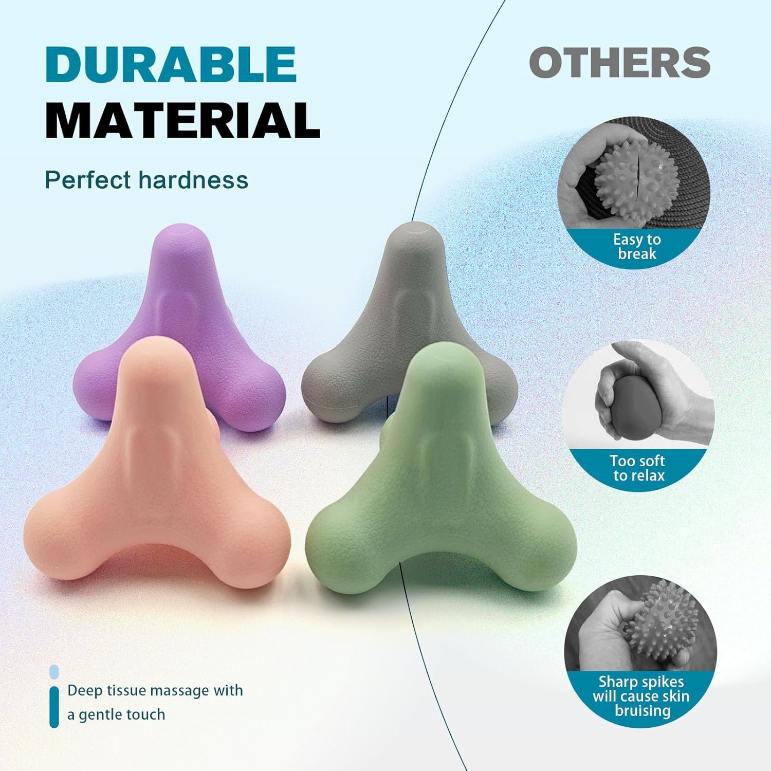 Trigger Point Therapy Massage Ball for Myofascial Release Plantar Fasciitis Relief Yoga Deep Tissue Release Muscle Soreness Massage Tool Pressure Point Balls with 4 Leg for Back Shoulder Trigger Point Therapy Massage Ball for Myofascial Release Plantar Fasciitis Relief Yoga Deep Tissue Release Muscle Soreness Massage Tool Pressure Point Balls with 4 Leg for Back Shoulder