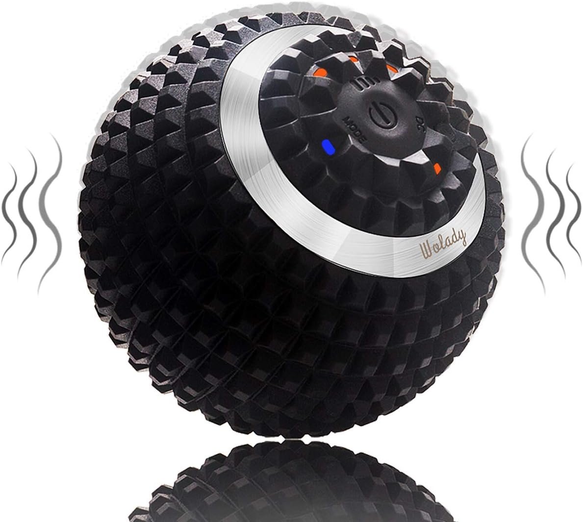 Vibrating Massage Ball 4-Speed High-Intensity Fitness Yoga Massage Roller, Relieving Muscle Tension Pain  Pressure Massaging Balls (Black)