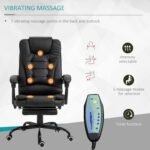 Vinsetto 7 Point Vibrating Massage Office Chair High Back Computer Chair With Lumbar Support Footrest Reclining Back Adj 1 150x150