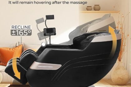 Zero Gravity Massage Chair Full Body Recliner With Heating Bluetooth Speaker Airbags Touch Screen Phone Stand Foot Rolle 1 420x280