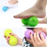 2 Pack Peanut Massage Ball Roller Spiky Double Lacrosse Balls Trigger Point For Stress Reflexology Foot Muscle Therapy D 2 150x150