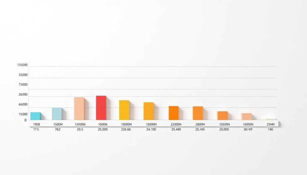 A highly detailed, minimalist noise level comparison chart, showcased against a muted, off-white backdrop. The chart displays a series of horizontal bars, each representing a specific noise level range, arranged from lowest to highest. The bars are color-coded, providing a clear visual hierarchy. Crisp, accurate measurements are displayed alongside each bar, conveyed through a sleek, typographic treatment. Subtle grid lines and clean, geometric design elements lend an air of precision and technical proficiency. Carefully considered lighting casts soft, directional shadows, adding depth and dimensionality to the composition. The overall impression is one of clinical efficiency, designed to illustrate noise level performance with maximum clarity and impact.