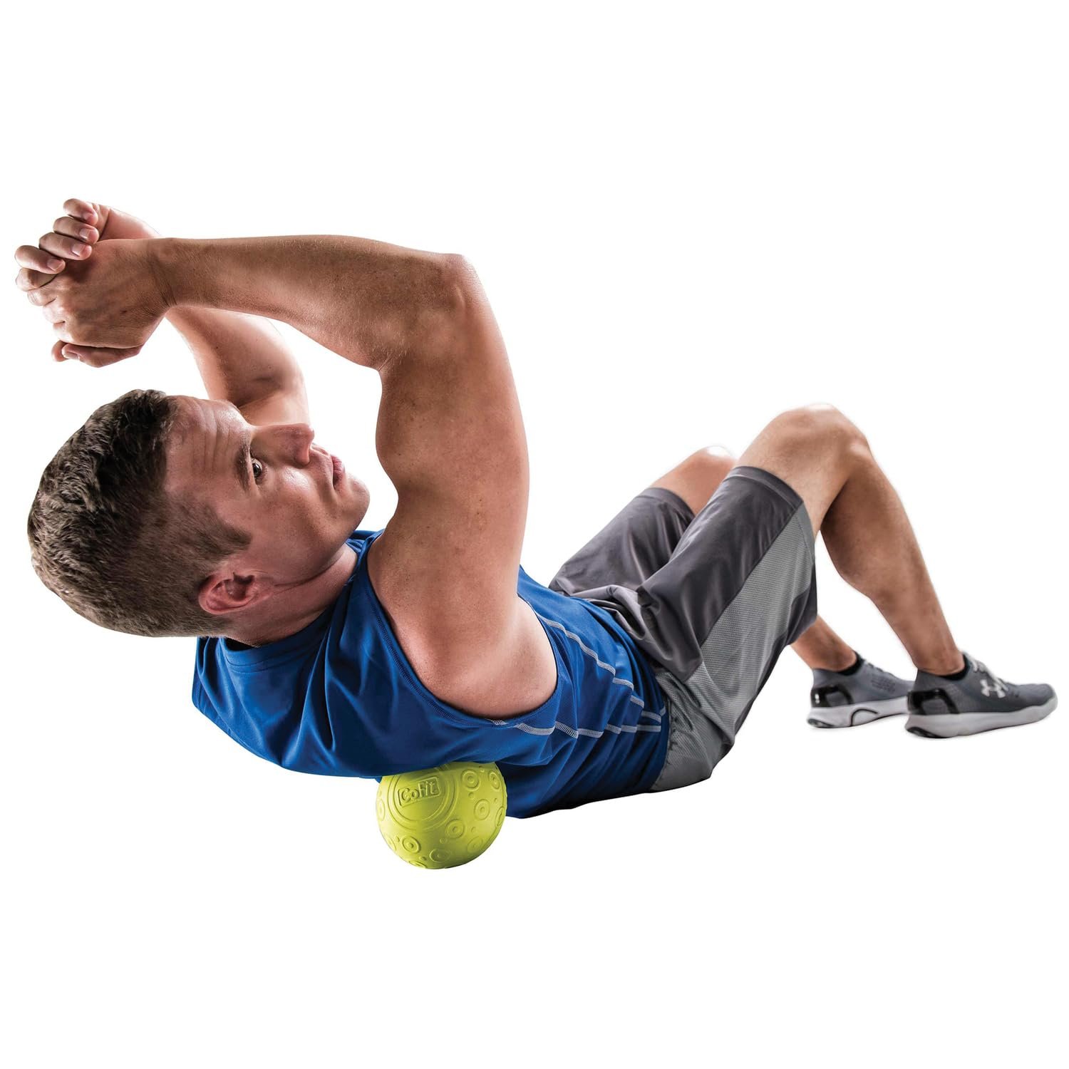 GoFit 5 Inch Massage Ball - Muscle Pain Management, Green