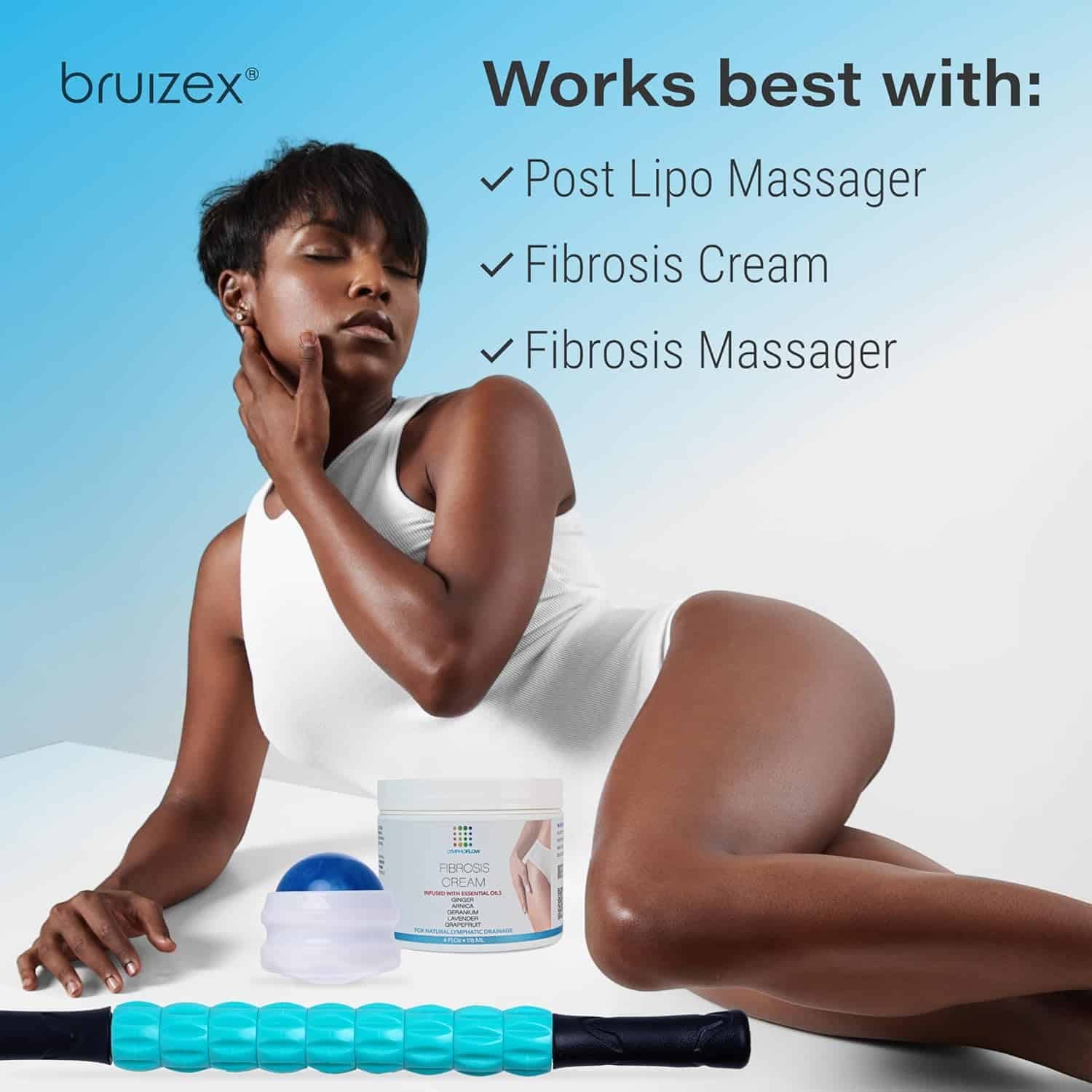 Lymphatic Drainage Massage Oil with Arnica Oil  Coconut for Post Surgery Recovery  Lymphatic Drainage Massager, Liposuction, 360 Lipo, BBL, After Tummy Tuck Surgery Items, Fibrosis Treatment, 8.5 Oz