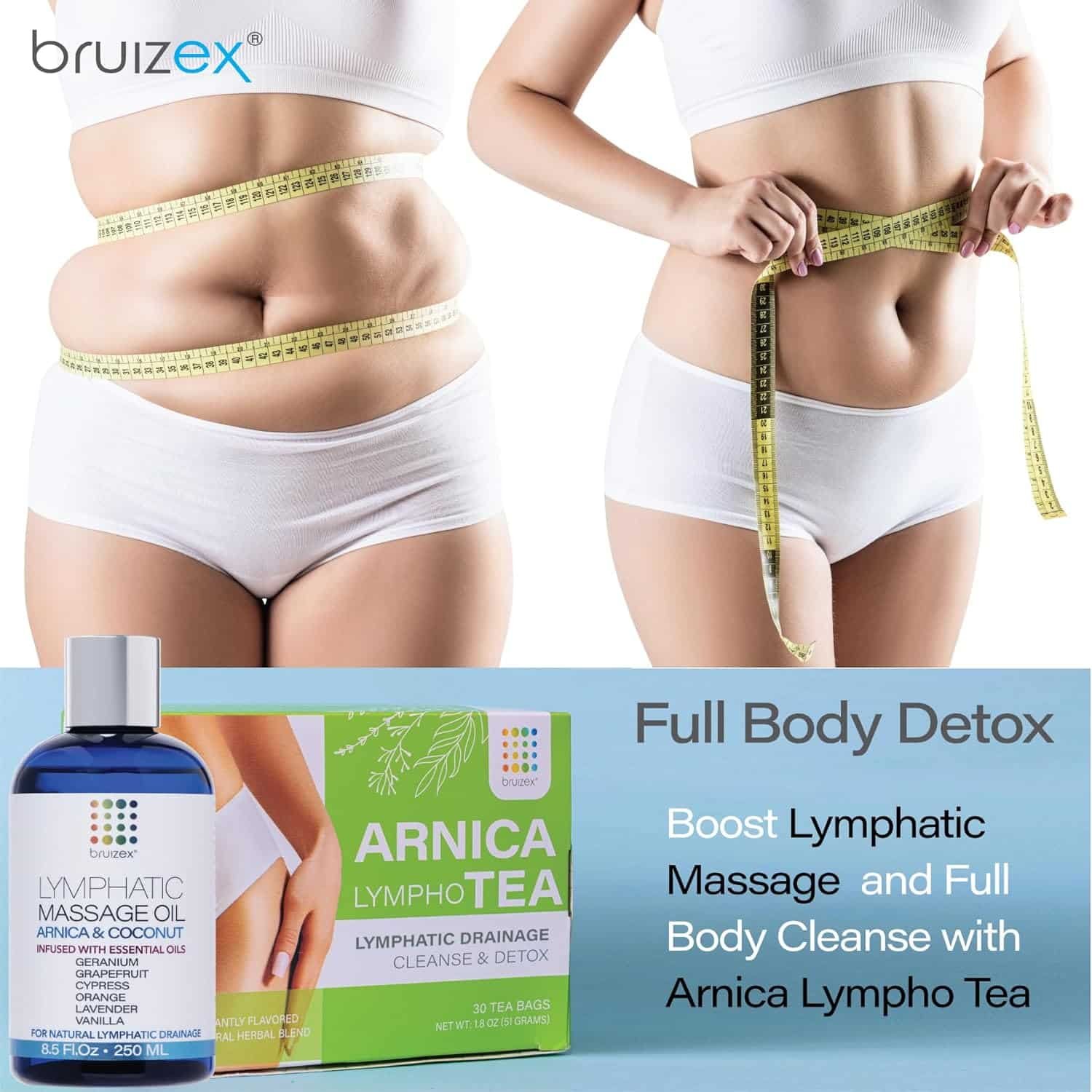 Lymphatic Drainage Massage Oil with Arnica Oil  Coconut for Post Surgery Recovery  Lymphatic Drainage Massager, Liposuction, 360 Lipo, BBL, After Tummy Tuck Surgery Items, Fibrosis Treatment, 8.5 Oz