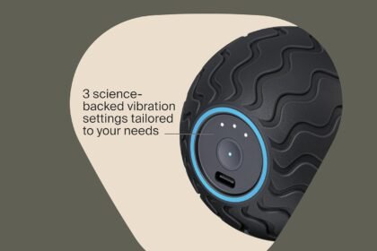 Therabody Wavesolo Handheld Bluetooth Enabled Massage Device Ultra Portable Vibration Therapy Ball Wquietroll Technology 4 420x280