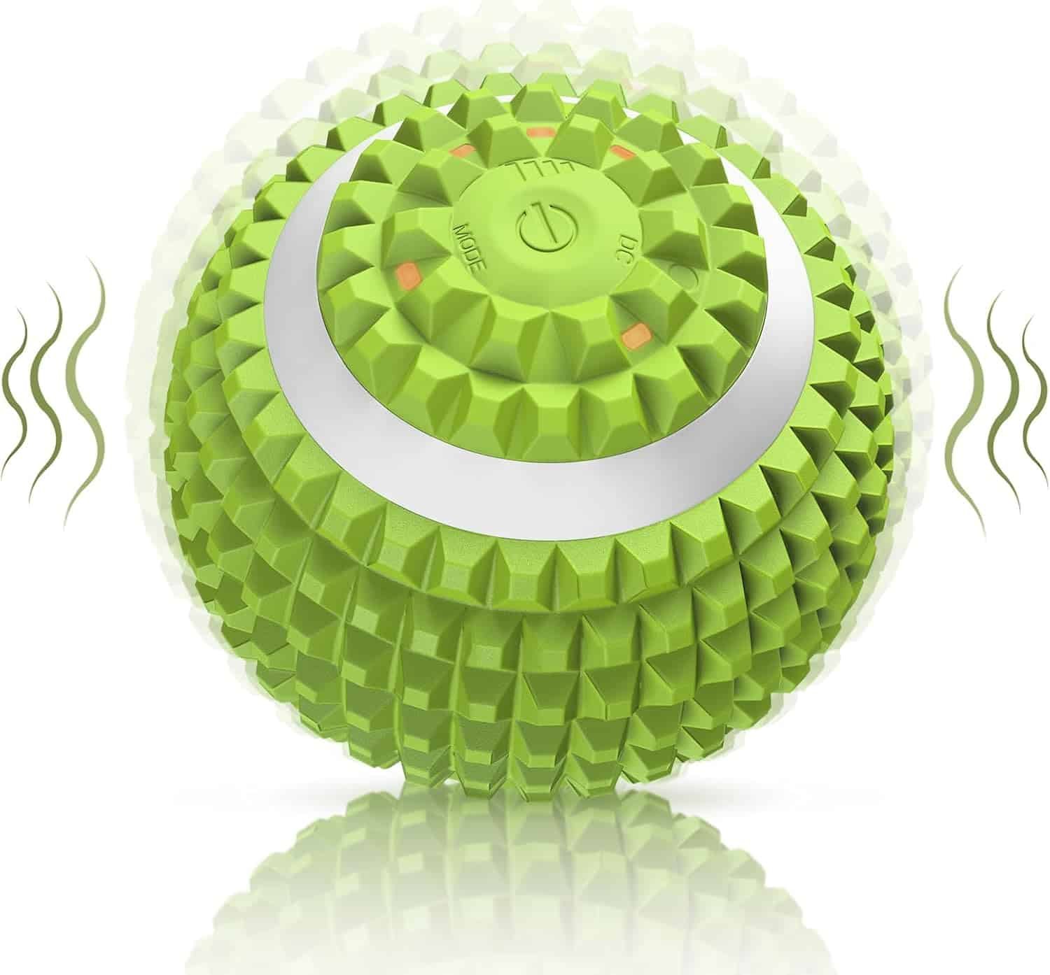 Uppye Vibrating Ball Massager, 4-Speed High-Intensity Fitness Lacrosse Ball, Mobility Ball for Workout Recovery, Deep Tissue Massager for Pain Relief and Trigger Point Treatment (Black)
