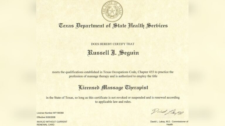 How to Become a Massage Therapist in Texas