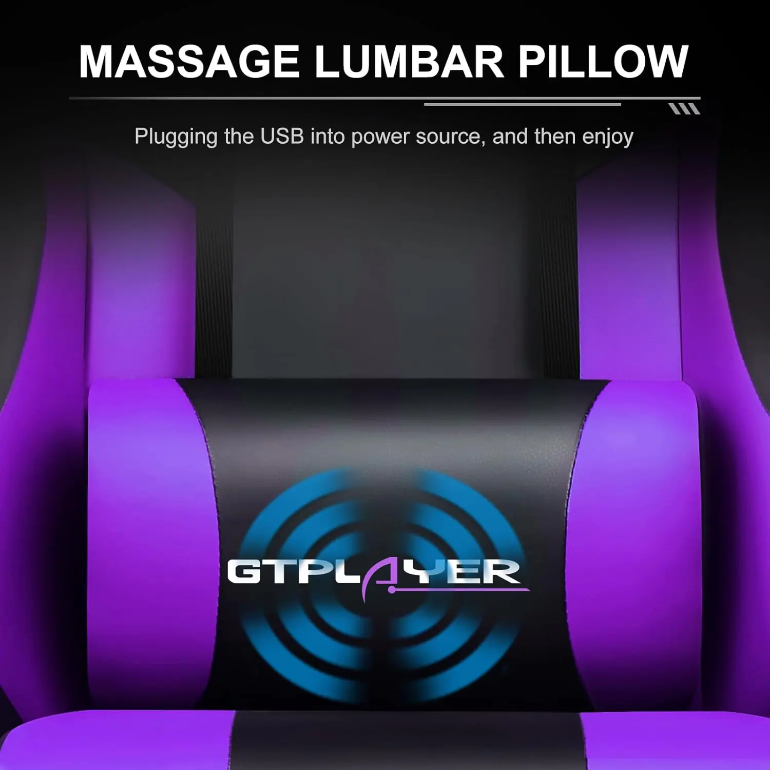 Gtplayer Gaming Chair Computer Chair With Footrest And Lumbar Support Height Adjustable Game Chair With 360 Swivel Seat 1 2