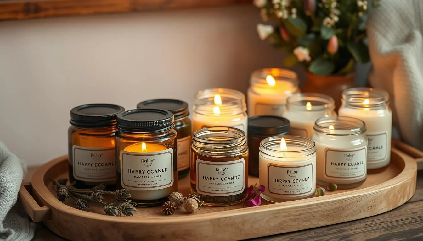 how to make massage oil candles