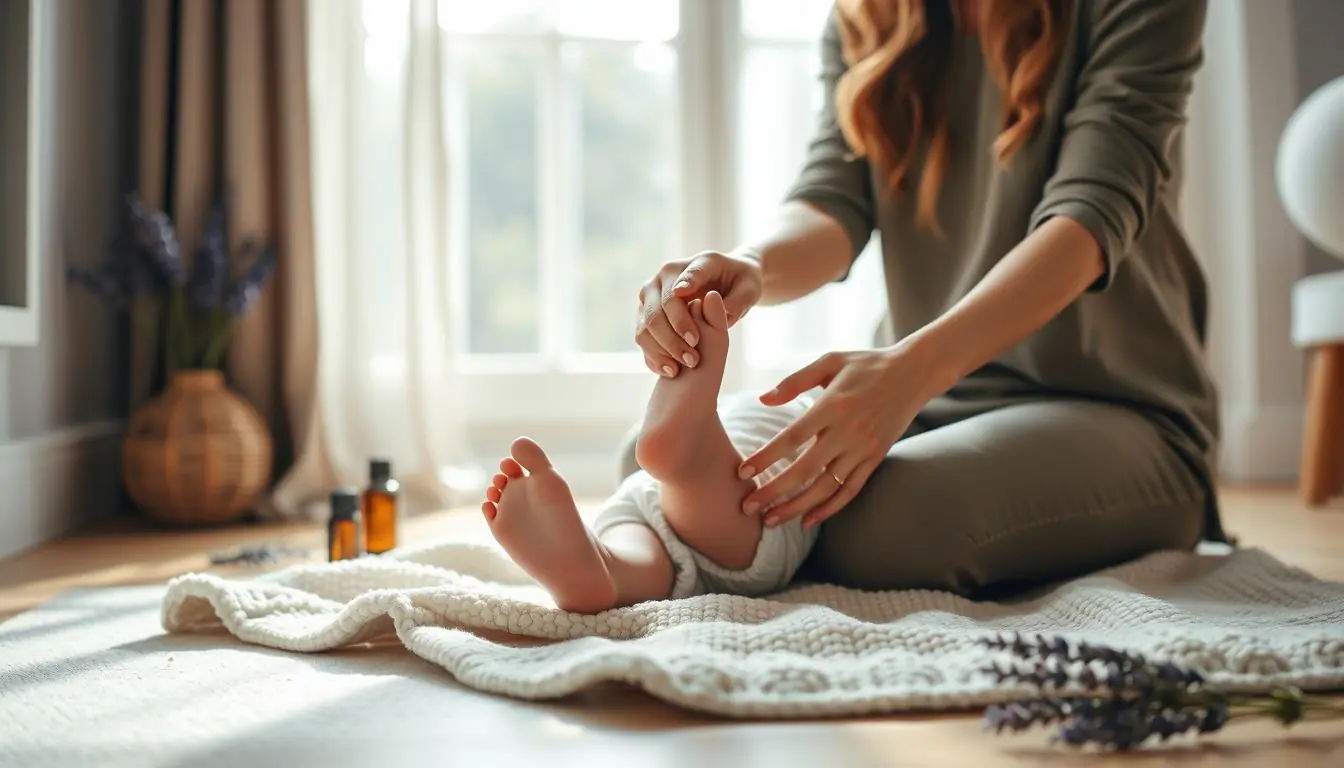 how to massage a newborn