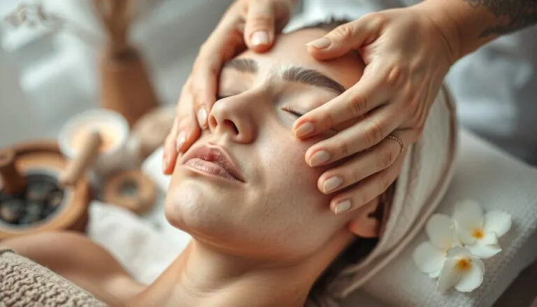 how to massage a scar on face