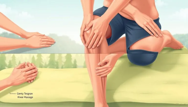 how to massage knee