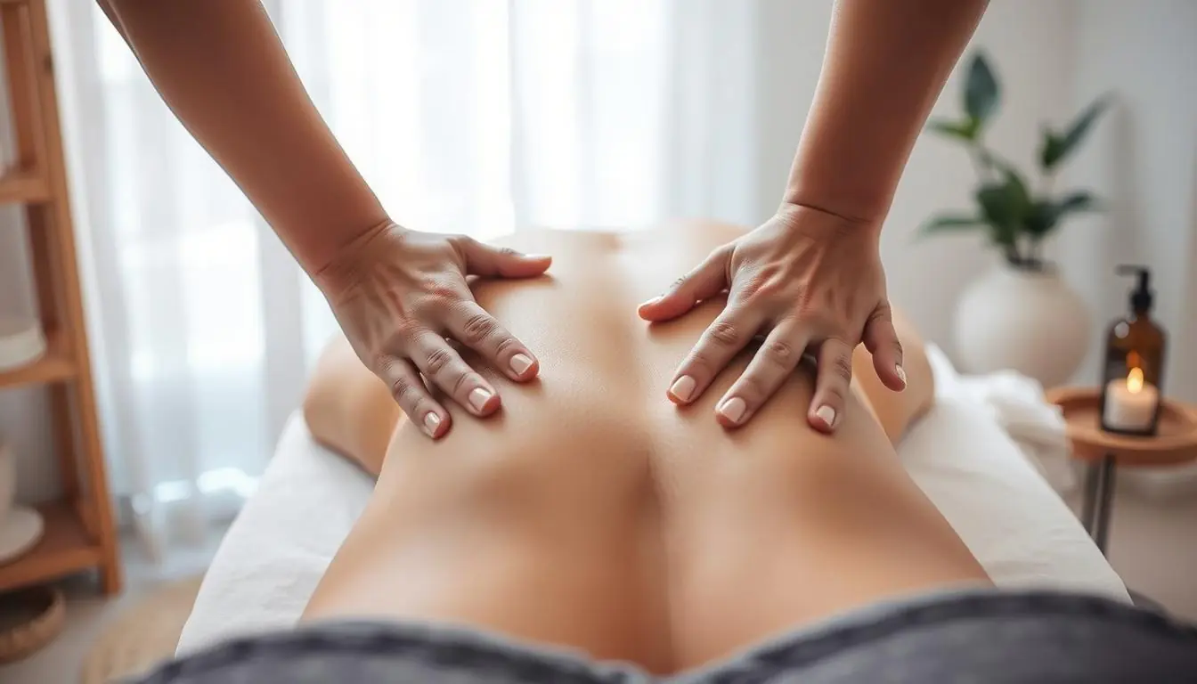 how to massage lower back pain