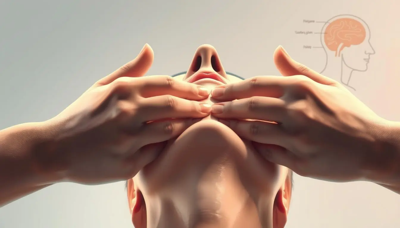 how to massage saliva glands