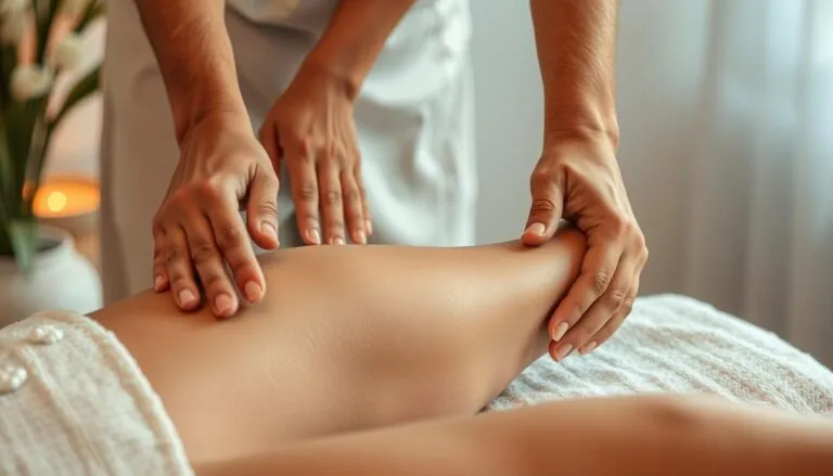 how to massage thighs