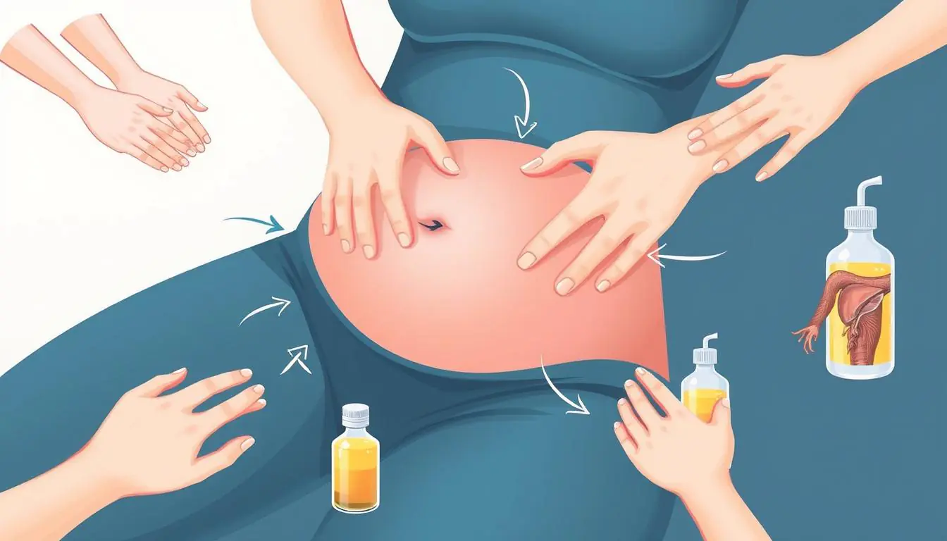 how to massage tummy