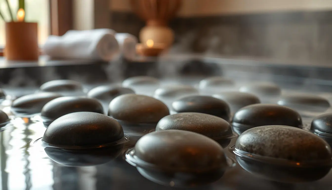 how to warm massage stones