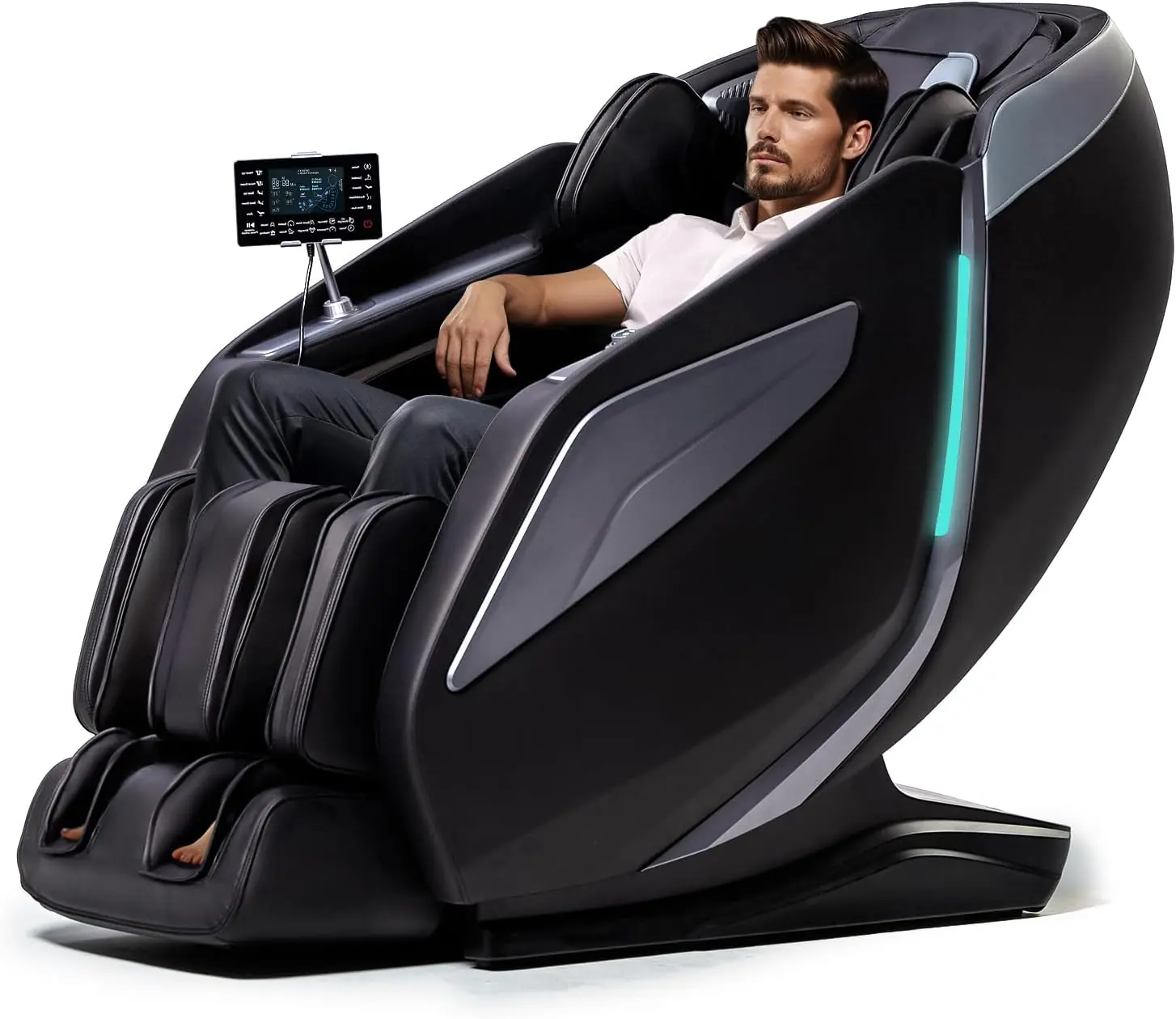 Massage Chair Full Body Recliner Zero Gravity With Heat 15 Modes Shiatsu Foot Massage With Yoga Stretch 55 Sl Track 40 A