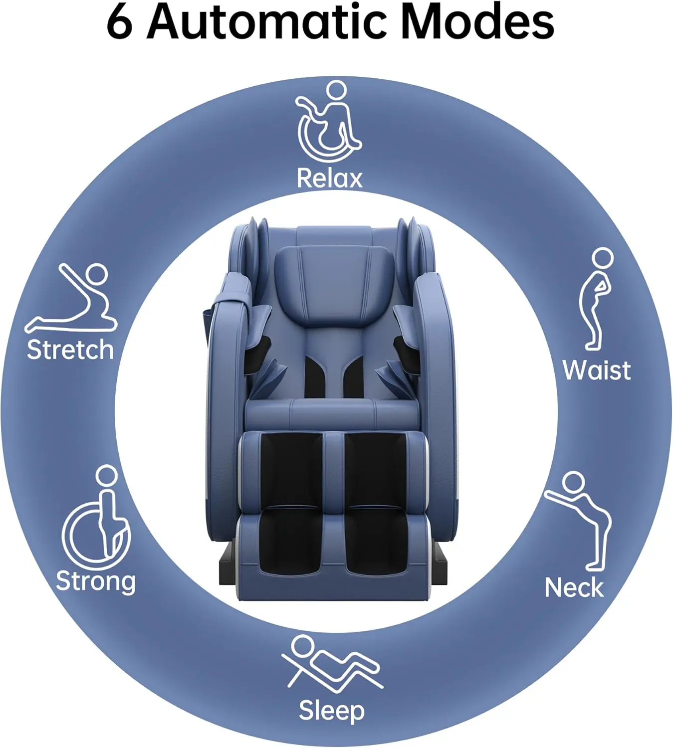Mm350 Massage Chair Blue 3