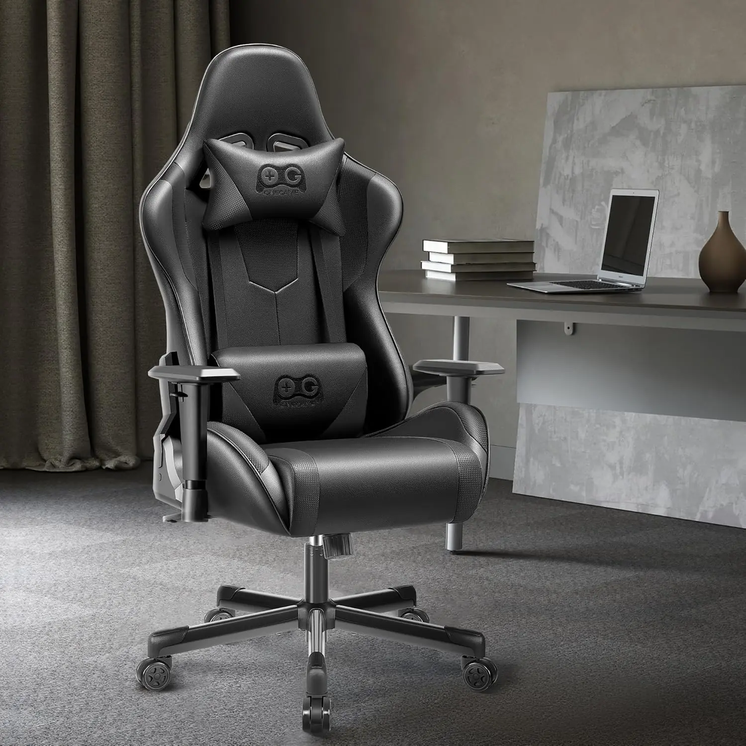 Onegame Gaming Chair High Back Computer Leather Game Chair 155adjustable Backrest Swivel Ergonomic Office Gamer Chair Wi 3