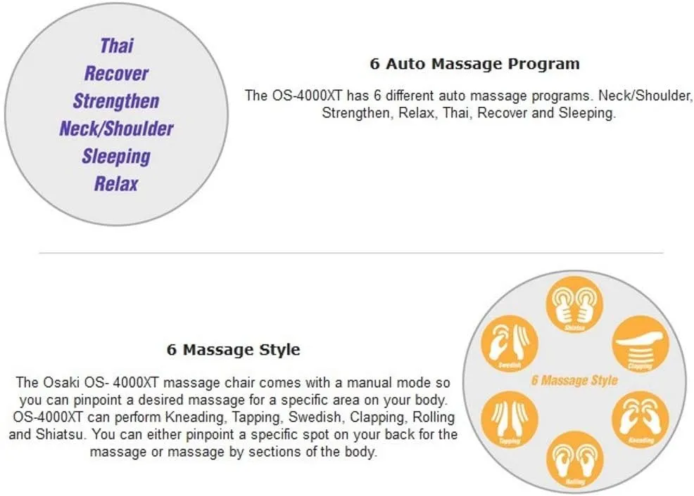 Osaki Os 4000xt Full Body L Track Massage Chair W 2 Step Zero Gravity Brown 2