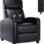 Phoenix Home Massage Recliner Chair Modern Single Sofa Recliners With Padded Backrest And Thick Seat Cushion Pu Leather