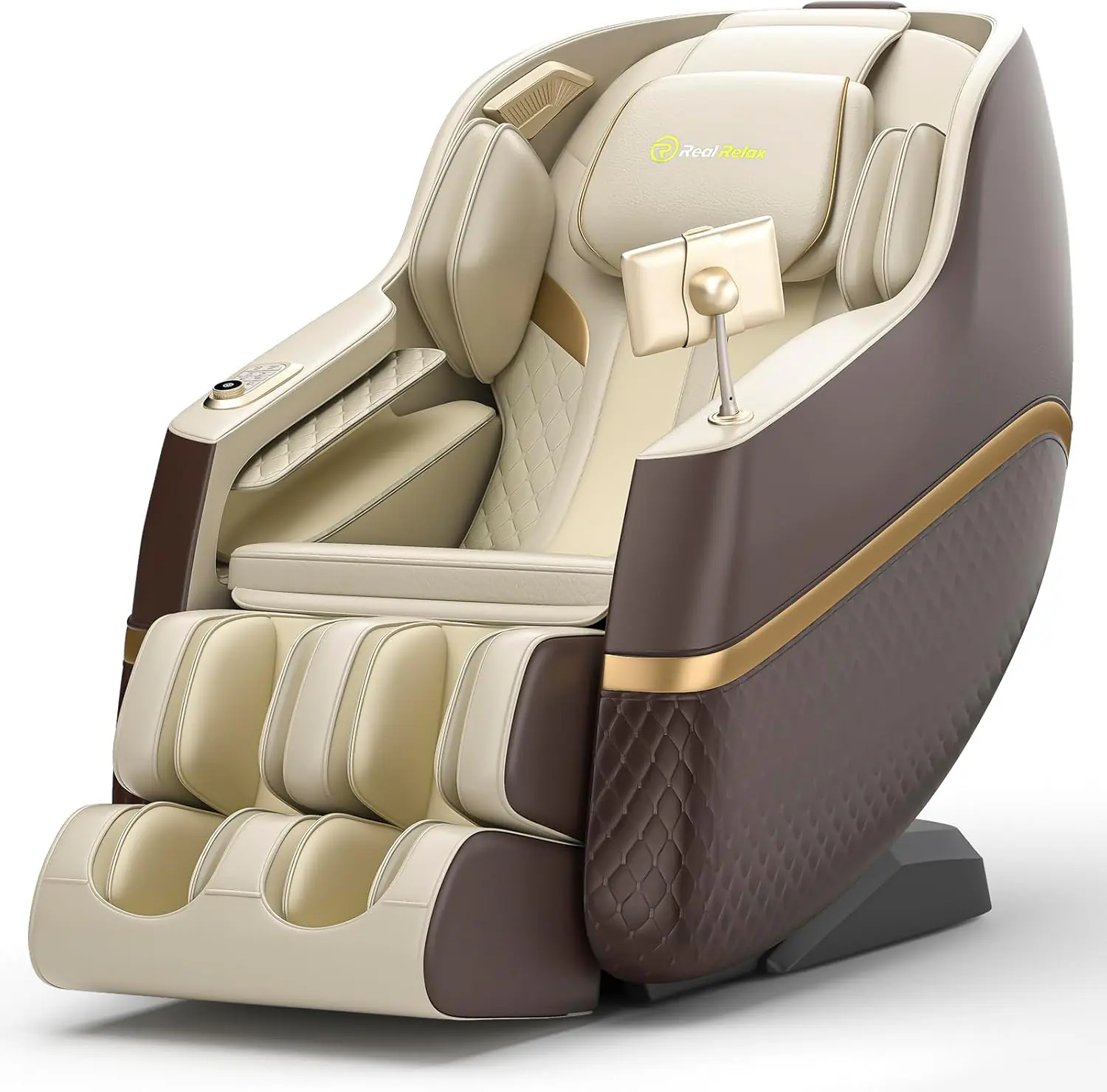 Real Relax Couples Massage Chair Ps6500 Champaign Gold Favor 07 Brown 1