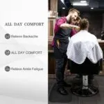 Anti Fatigue Salon Mat For Hair Stylist Anti Slip Antique Series Salon Barber Shop Chair Floor Mat 17x32 X 58black 1