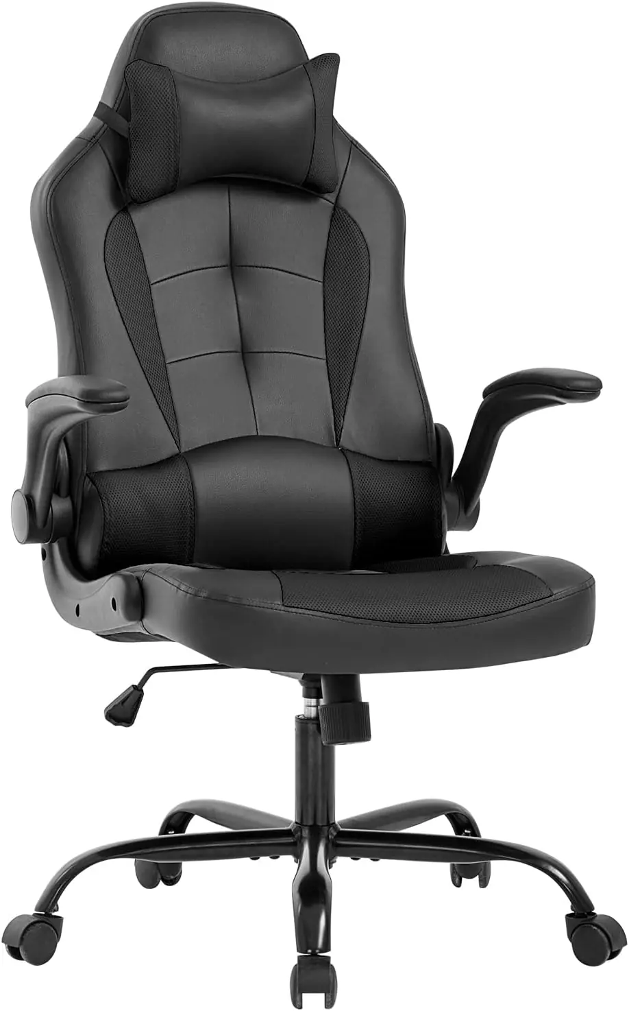 Bestoffice Pc Gaming Chair Ergonomic Office Chair Desk Chair With Lumbar Support Flip Up Arms Headrest Pu Leather Execut