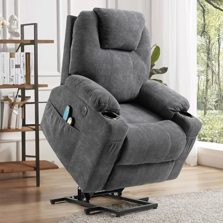 Grey Electric Lift Heated Recliner Chair Review