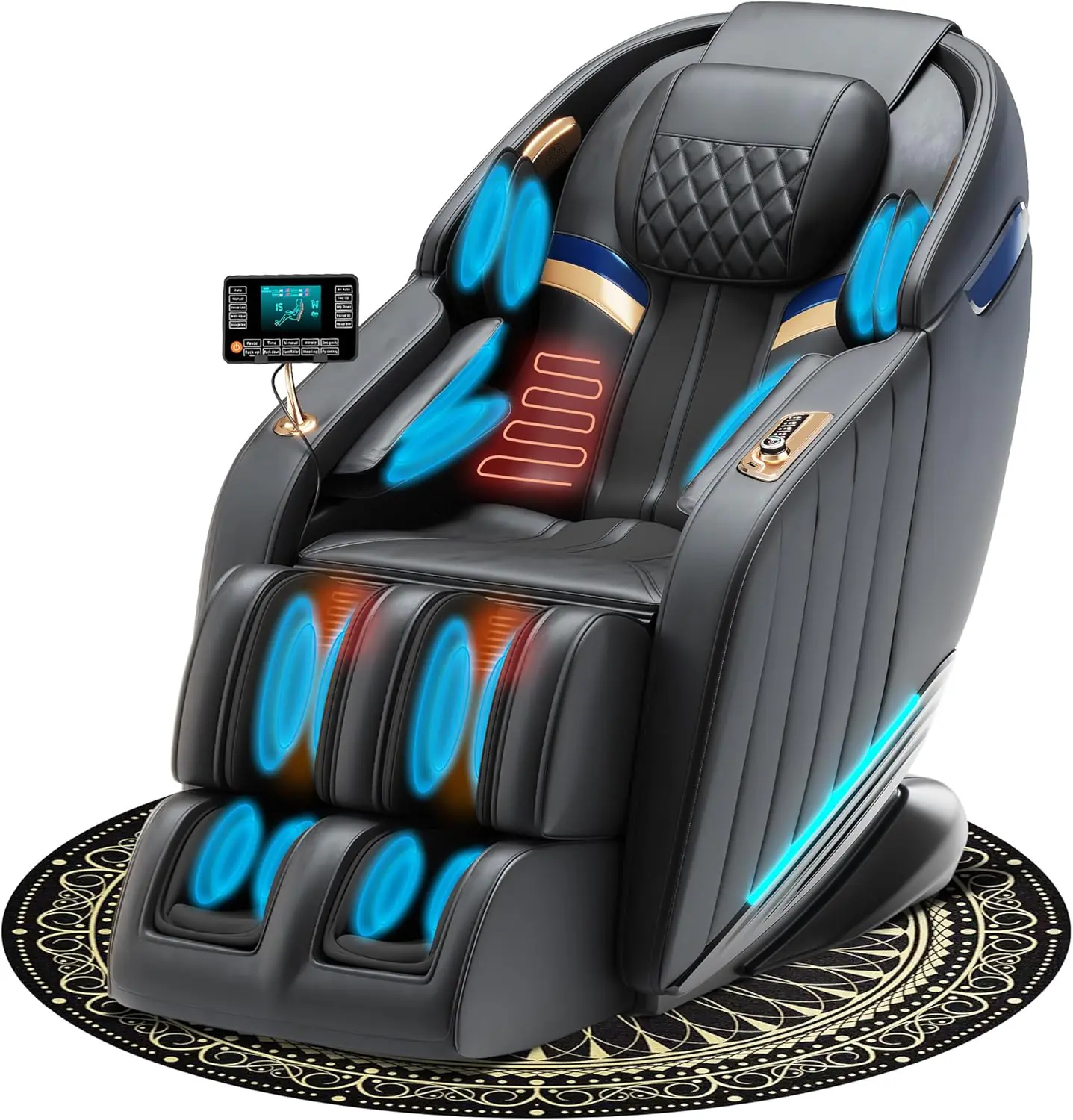 Luxury Massage Chair Full Body Sl Track Zero Gravity Massage Chairs With Mat Back Heating Ai Voice Control Thai Stretch