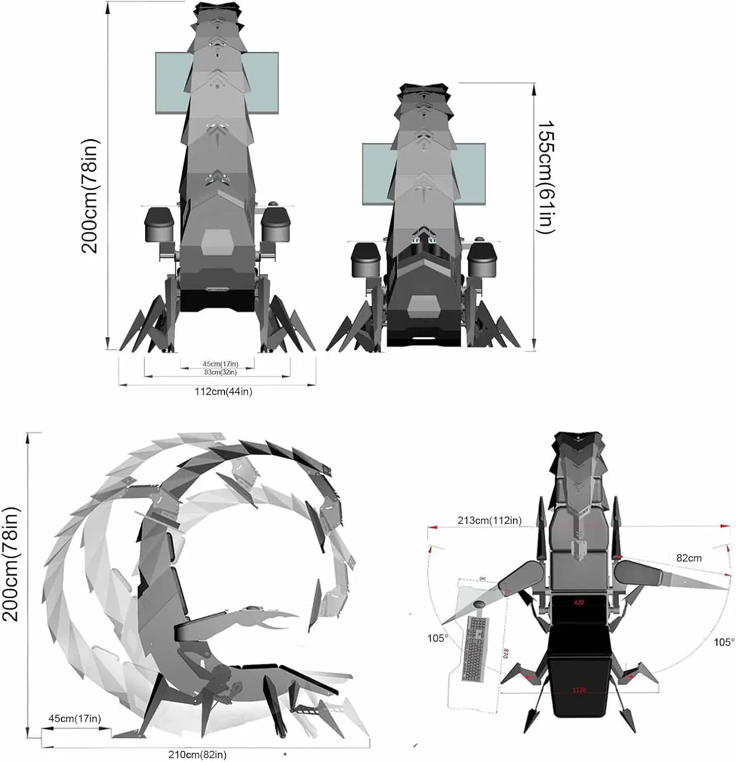 Simple And Modern Computer Chair Gaming Ergonomic Computer Cockpit Chair With Zero Gravity Comfortable Racing Simulator 1 4
