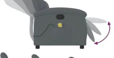 Vidaxl Dark Gray Velvet Recliner Review