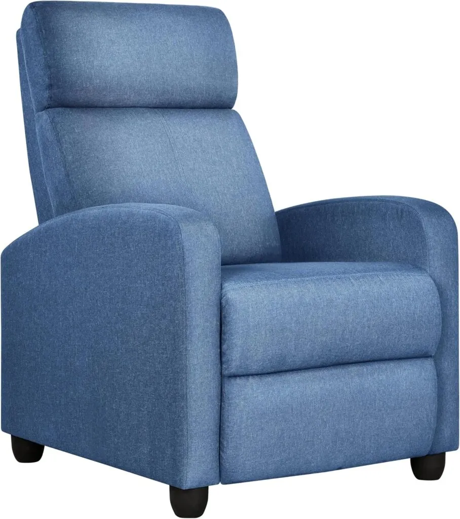 Yaheetech Recliner Chair Pu Leather Recliner Sofa Home Theater Seating With Lumbar Support Overstuffed High Density Spon 2