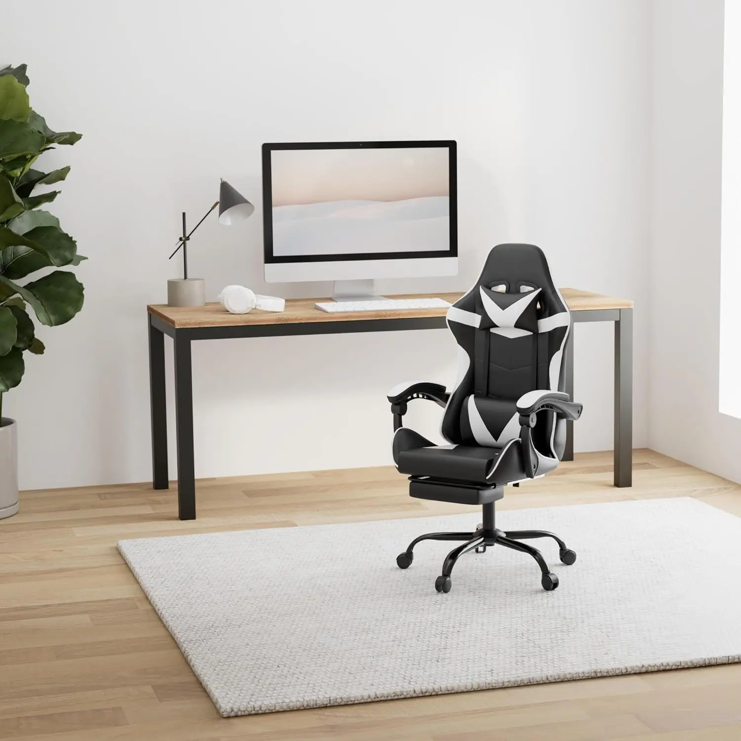 Yssoa Pink Gaming Chair Big And Tall Gamer Chair Racing Style Adjustable Swivel Office Chair Ergonomic Video Game Chairs 2