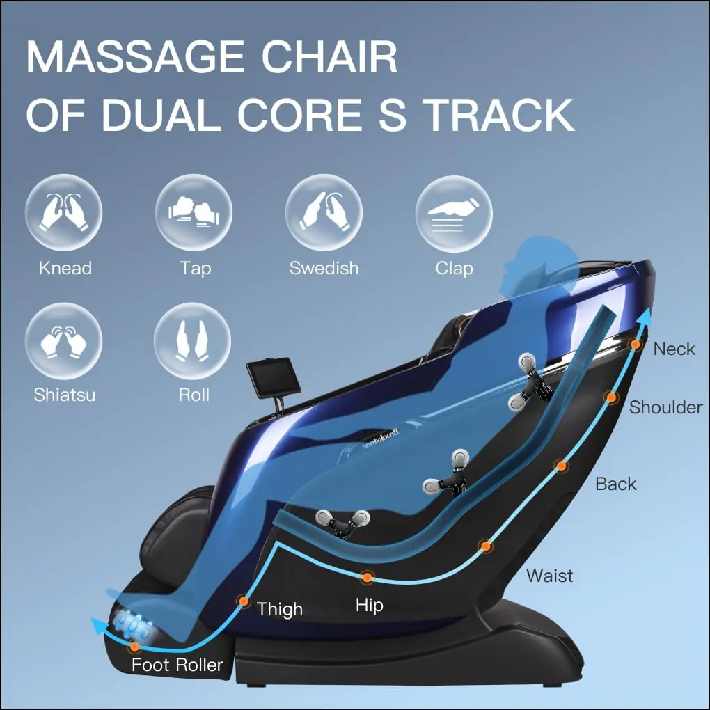 Brookstone Bk750 Mach Ix Full Body Zero Gravity 4d Humanistic Massage Chair With Heat Therapy Sl Curve Track Extendable 1 2
