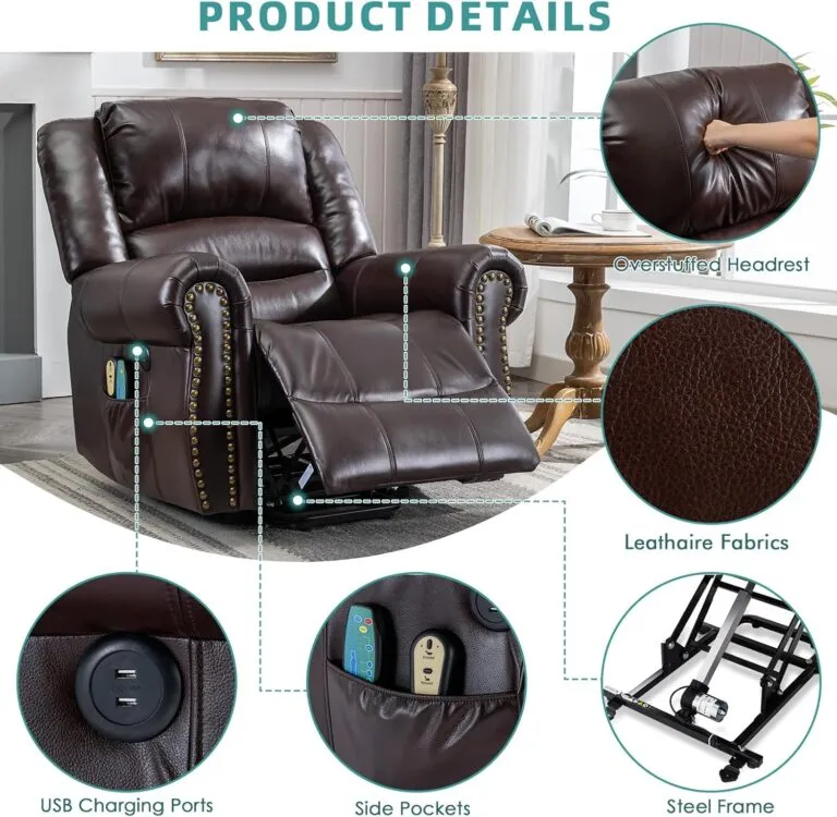 MEETWARM Massage Swivel Rocker Recliner Review