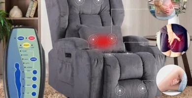 Power Recliner Chair With Heat And Massage Faux Leather Recliner Sofa Chairs For Living Room Home Theater Seating With C 2