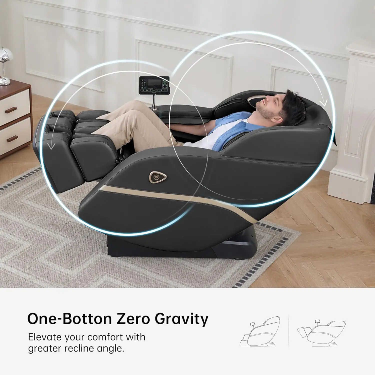 Real Relax Massage Chair Ps5200 Brown Favor 22 Black 1