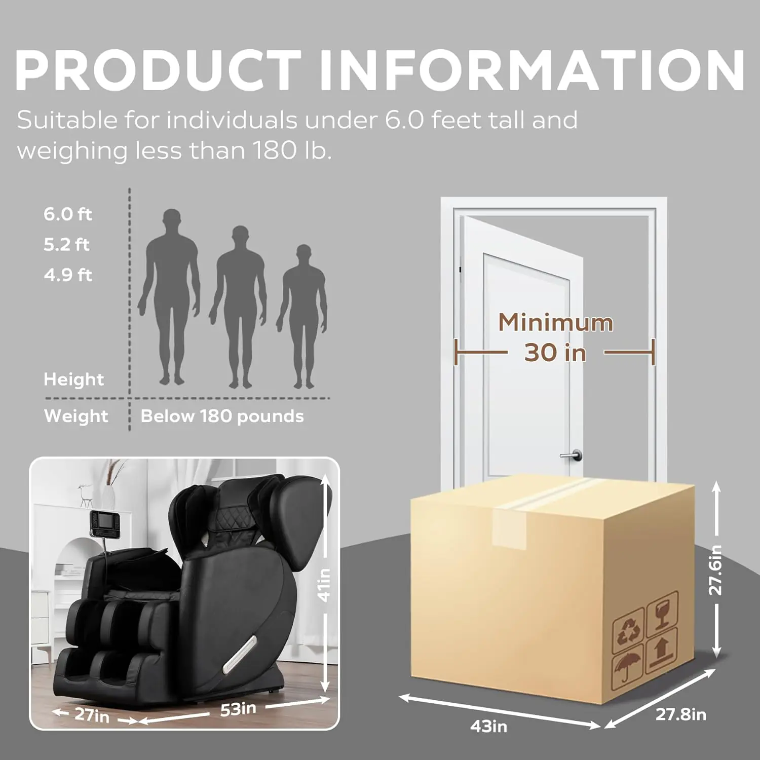 Full Body Massage Chair With Zero Gravity Massage Chair Recliner With Heating Airbags Bluetooth Speaker Foot Roller Touc 2