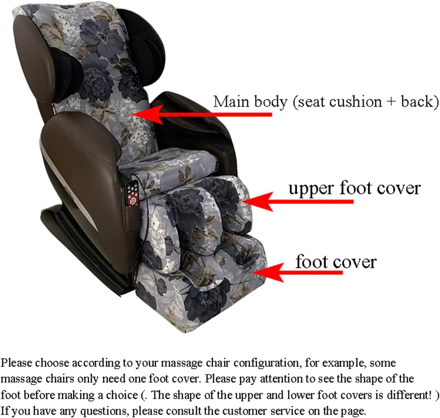 Full Body Shiatsu Massage Chair Cover Massage Chair Dust Protection Cover Removable And Washable Stretch Fabric Furnitur 3