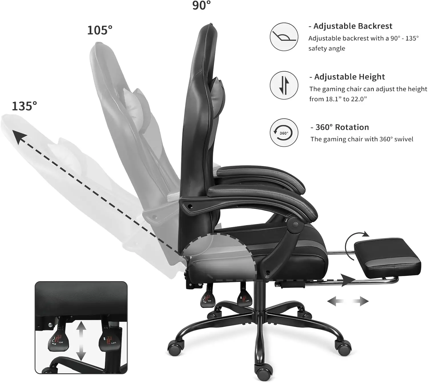 Gaming Chair With Footrest Review
