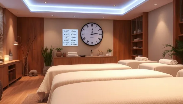 how early to arrive for massage