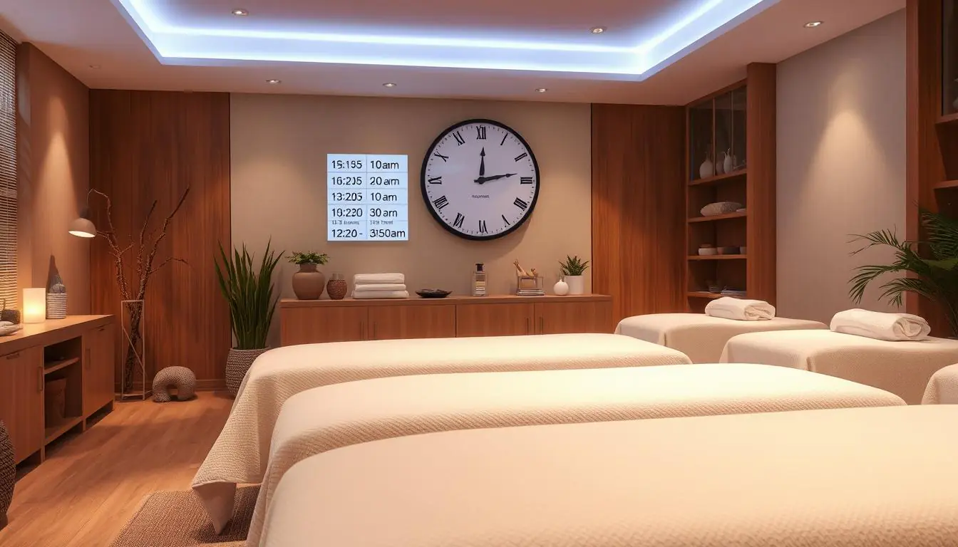 how early to arrive for massage