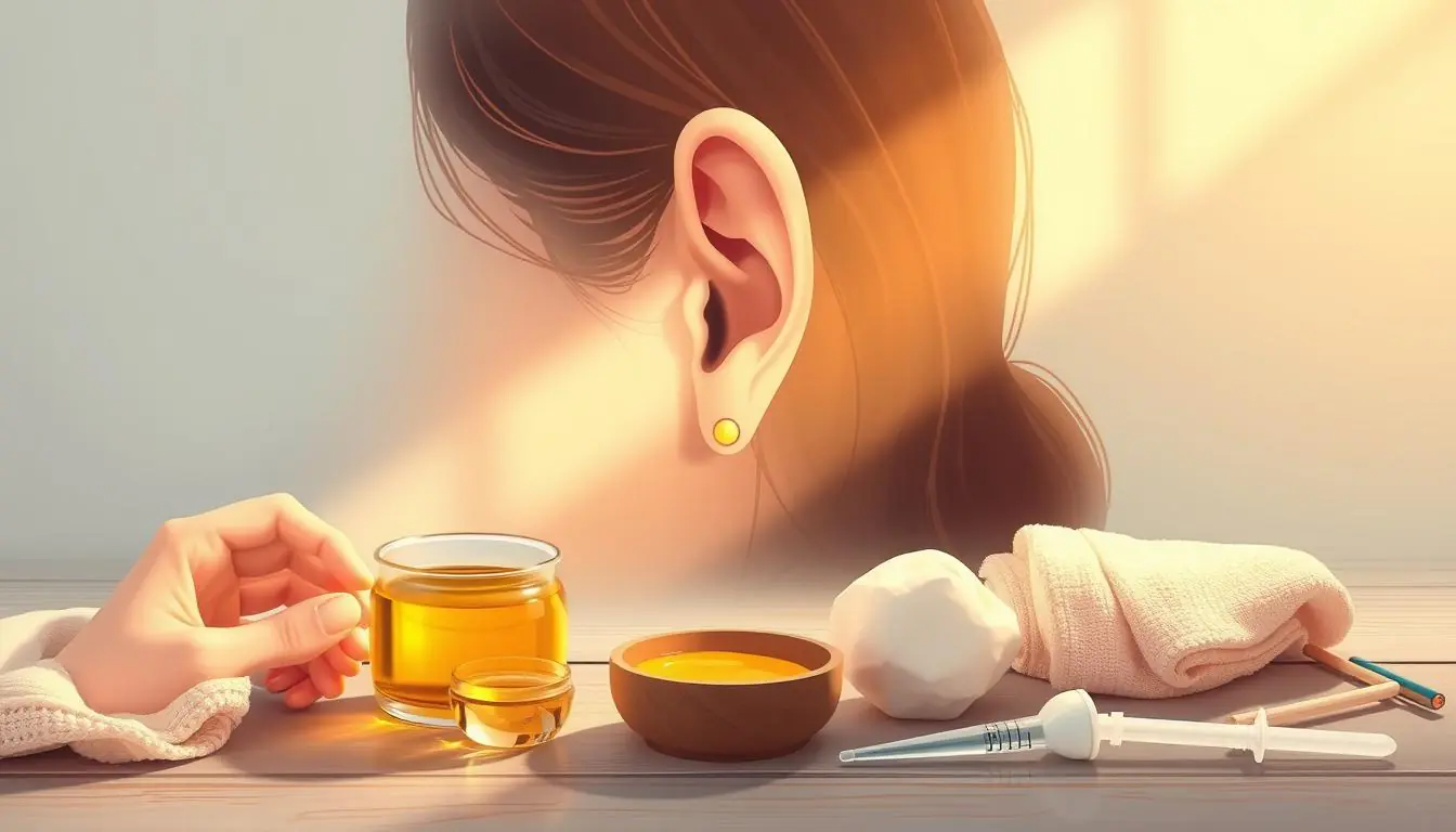 how to massage ear wax out