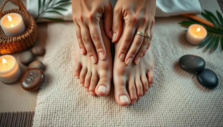 how to massage feet
