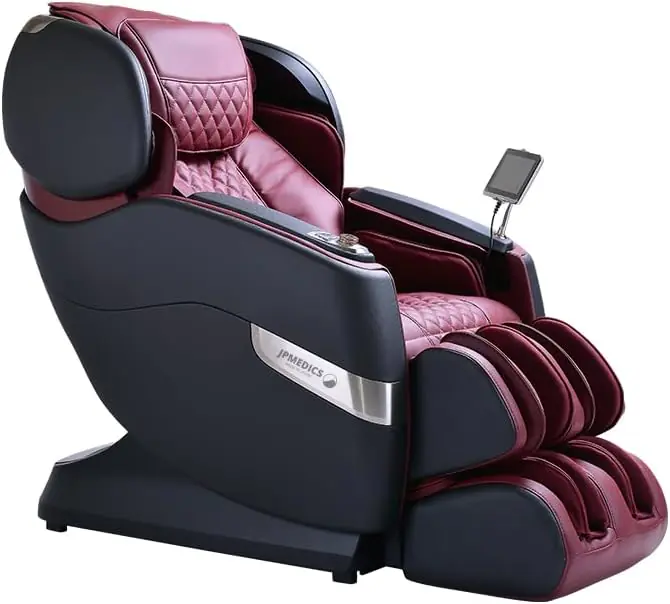 Kumo Japanese Massage Chair Graphic Stone Fuji Red