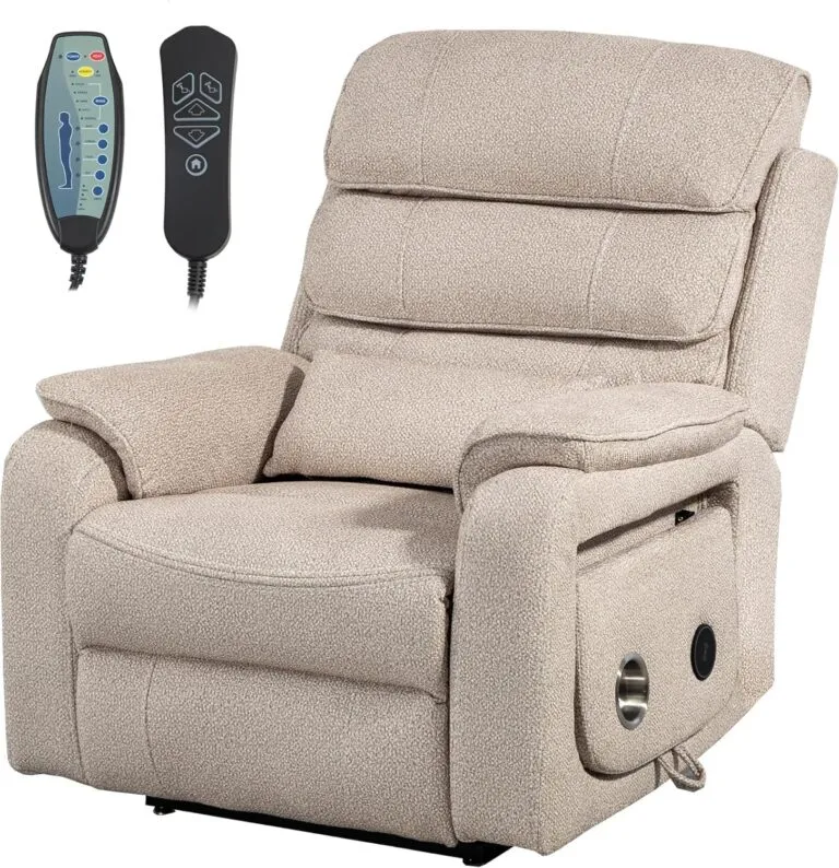Large Wireless Charging Velvet Recliner Chair Review