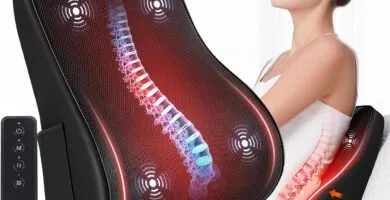 Lumbar Support Pillow For Office Chair Heated Back Support Pillow With Vibration Back Massage For Pain Relief 3 Heating